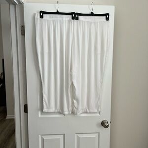 Woman Within Textured White Pants New, never worn